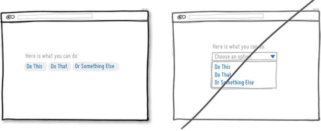 試著別隱藏頁面上的選項