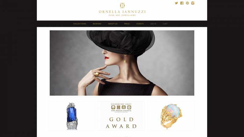 珠寶網(wǎng)站設計實例--Ornella Iannuzzi